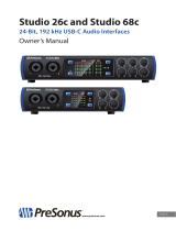 PRESONUS Studio 26c Owner's manual