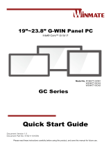 Winmate R19IK7T-GCM1 Quick start guide