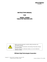 Hitachi TM3000 User manual