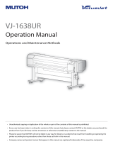MUTOH ValueJet VJ-1638UR Operating instructions