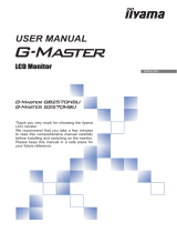 iiyama G-MASTER GB2570HSU-B1 User manual