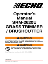 Echo SRM-2620U User manual