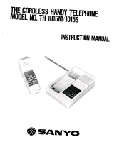 Sanyo TH 1015S User manual