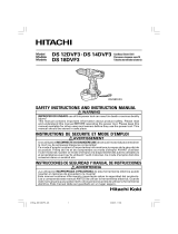 Hitachi DS 14DVF3 Safety Instructions And Instruction Manual