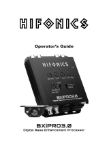 HIFONIC BXiPRO3 Digital Bass Enhancement Processor Owner's manual