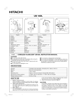Hitachi UB 10DL User manual