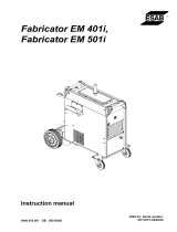 ESAB Fabricator EM 401i User manual