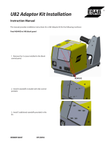 ESAB U82 Adaptor Kit Installation Installation guide