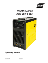 ESAB Heliarc 281iAC/DC User manual
