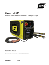 ESAB Powercut 900 Manual & Mechanized Plasmarc Cutting Package User manual