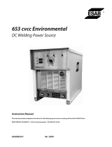 ESAB 653 cvcc Environmental DC Welding Power Source User manual