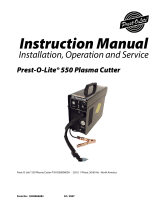 ESAB Prest-O-Lite® 550 Plasma Cutter User manual