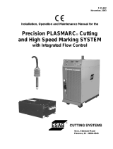 ESAB Precision PLASMARC® Cutting and High Speed Marking System with Integrated Flow Control Installation guide