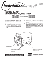ESAB Wheel Cart Powercut-650, 875, 1125, & 1500 User manual