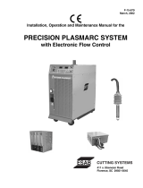 ESAB Precision Plasmarc System with Electronic Flow Control Installation guide