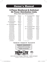 Tripp Lite 3-Phase Monitores and Switched 0U Power Distribution Units Owner's manual