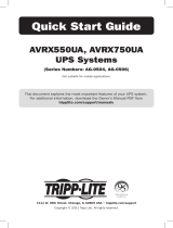 Tripp Lite AVRX550UA, AVRX750UA UPS Systems Owner's manual