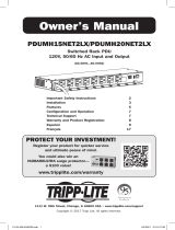 Tripp Lite PDUMH15NET2LX & PDUMH20NET2LX Owner's manual