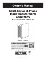 Tripp Lite TRIPP-LITE S3MT-Series 3-Phase Input Isolation Transformer Owner's manual