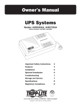 Tripp Lite UPS Systems AVRX550UA and AVRX750UA Owner's manual