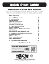 Tripp Lite NetDirector Cat5 IP KVM Switches Quick start guide