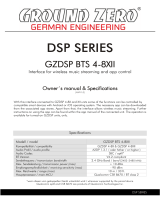 Ground Zero GZDSP BTS 4-8XII Owner's manual
