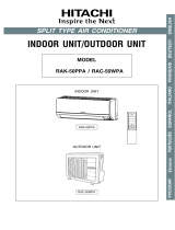 Hitachi RAC-50WPA User manual