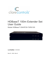 Clare Controls HDBaseT CM-BT20-TXRX100 User manual