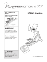 FreeMotion E 7.7 User manual