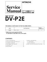 Hitachi DV-P2E User manual