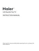 Haier LE32G610CF User manual