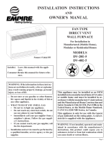 Empire DV-20E-5 Installation Instructions And Owner's Manual