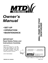 MTD 31A-610 Owner's manual