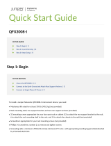 Juniper QFX3000-G QFabric Quick start guide