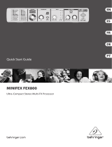 Behringer MINIFEX FEX800 Quick start guide