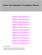 Airwell AWSI-CBV005-N11 Operation & Installation Manual