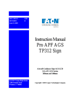Eaton Pro APF AGS-LED 312-AP1 LED Series User manual
