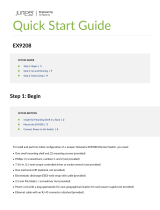 Juniper EX9208 Quick start guide