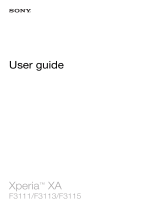 Sony Xperia XA User manual