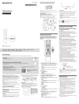 Sony KD-85X85J Reference guide