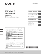 Sony CDX-G1300U Owner's manual