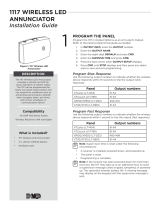 DMP 1117 Wireless LED Annunciator Installation guide