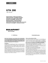 Blaupunkt BLAUPUNKT GTA 200 Owner's manual