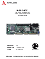 Adlink NuPRO-A301 User manual