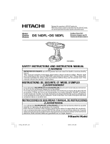 Hitachi DS 18DFL Safety Instructions And Instruction Manual