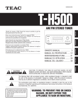 TEAC T-H500 Owner's manual