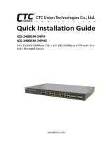 CTC Union IGS-2408SM-24PHE Quick Installation Manual