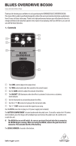 Behringer BLUES OVERDRIVE BO300 Owner's manual