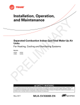 Trane GXAA Installation, Operation and Maintenance Manual
