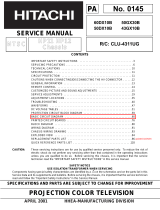 Hitachi 43GX10B User manual